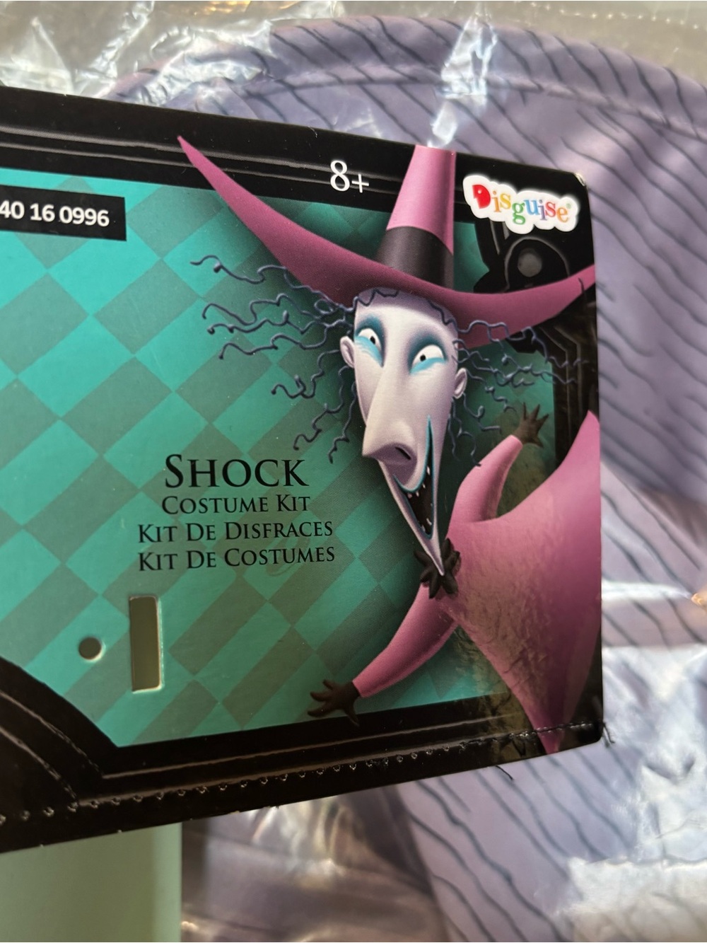 Disney 8+ Nightmare Before Christmas Shock Mask and Hat Kit in Purple and Teal